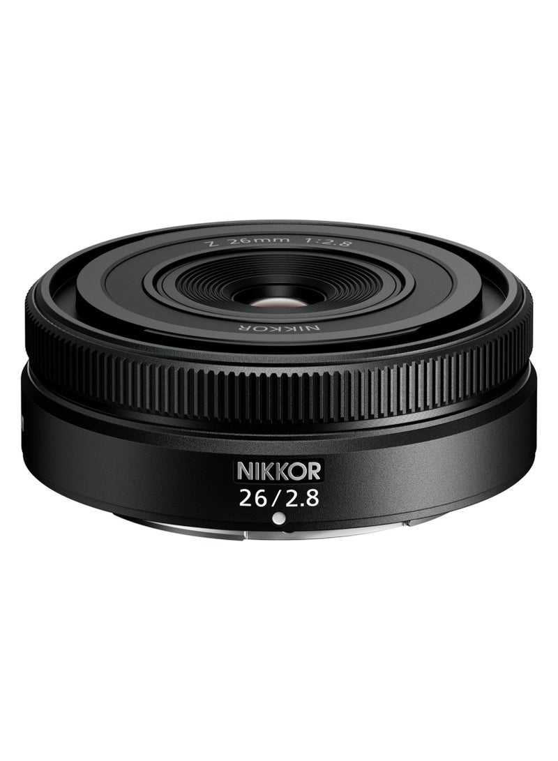 Nikon NIKKOR Z Lens 26mm f/2.8 | Fixed Focal Length| Large Aperture | Slimmest and lightest Z series lens - Image 1