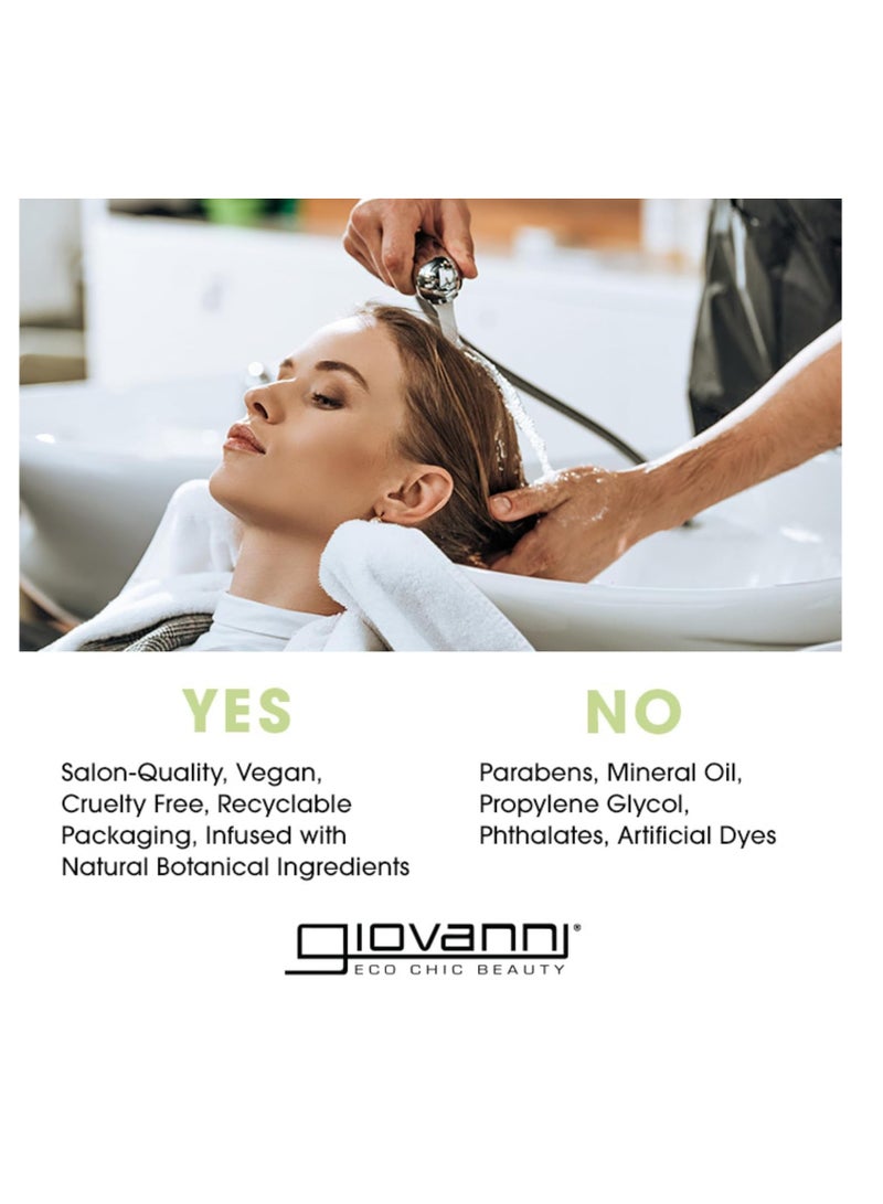 Giovanni GIOVANNI Biotin & Collagen Shampoo - Strengthening Shampoo, Vegan, Cruelty-Free, Infused with Natural Botanical Ingredients, Salon-Quality, Color-Safe, For Healthy-Looking Hair - 24 Oz  - Image 2