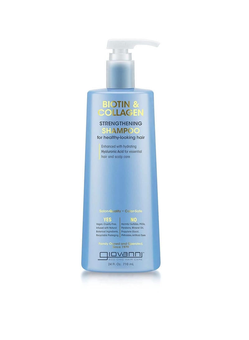 Giovanni GIOVANNI Biotin & Collagen Shampoo - Strengthening Shampoo, Vegan, Cruelty-Free, Infused with Natural Botanical Ingredients, Salon-Quality, Color-Safe, For Healthy-Looking Hair - 24 Oz  - Image 5