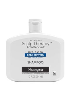 Neutrogena Neutrogena Scalp Therapy Anti-Dandruff Shampoo Daily Control, 1.8% salicylic acid, with fragrance of warm vanilla & toasted coconut notes, 12 fl oz  - Image 1