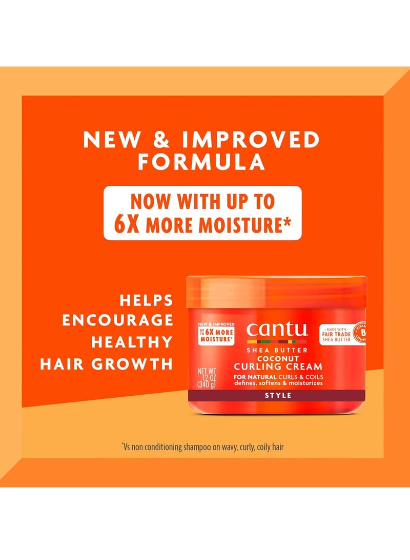 Cantu Cantu Coconut Curling Cream with Shea Butter for Natural Hair Packaging may vary 12 oz  - Image 4