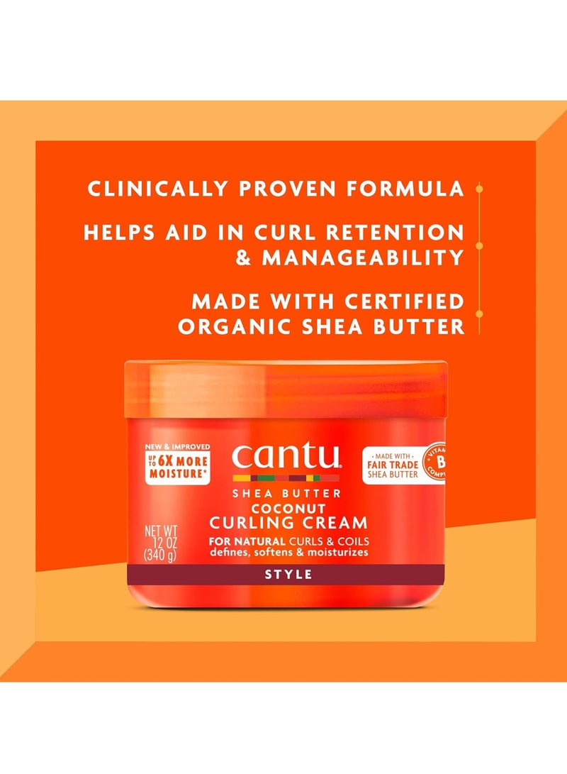Cantu Cantu Coconut Curling Cream with Shea Butter for Natural Hair Packaging may vary 12 oz  - Image 3
