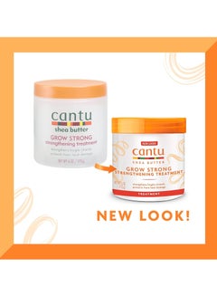 كانتو Cantu Grow Strong Strengthening Treatment with Shea Butter, 6 oz (Packaging May Vary) 173 ggrams  - Image 4