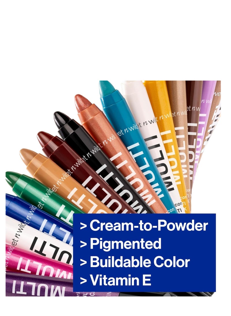 Wet N Wild wet n wild Color Icon Cream Eyeliner Eyeshadow Multi-Stick, Moisturizing, Nourishing Velvety Cream-to-Powder Buildable & Blendable Formula, Cruelty-Free & Vegan Blue Lah Lah  - Image 5