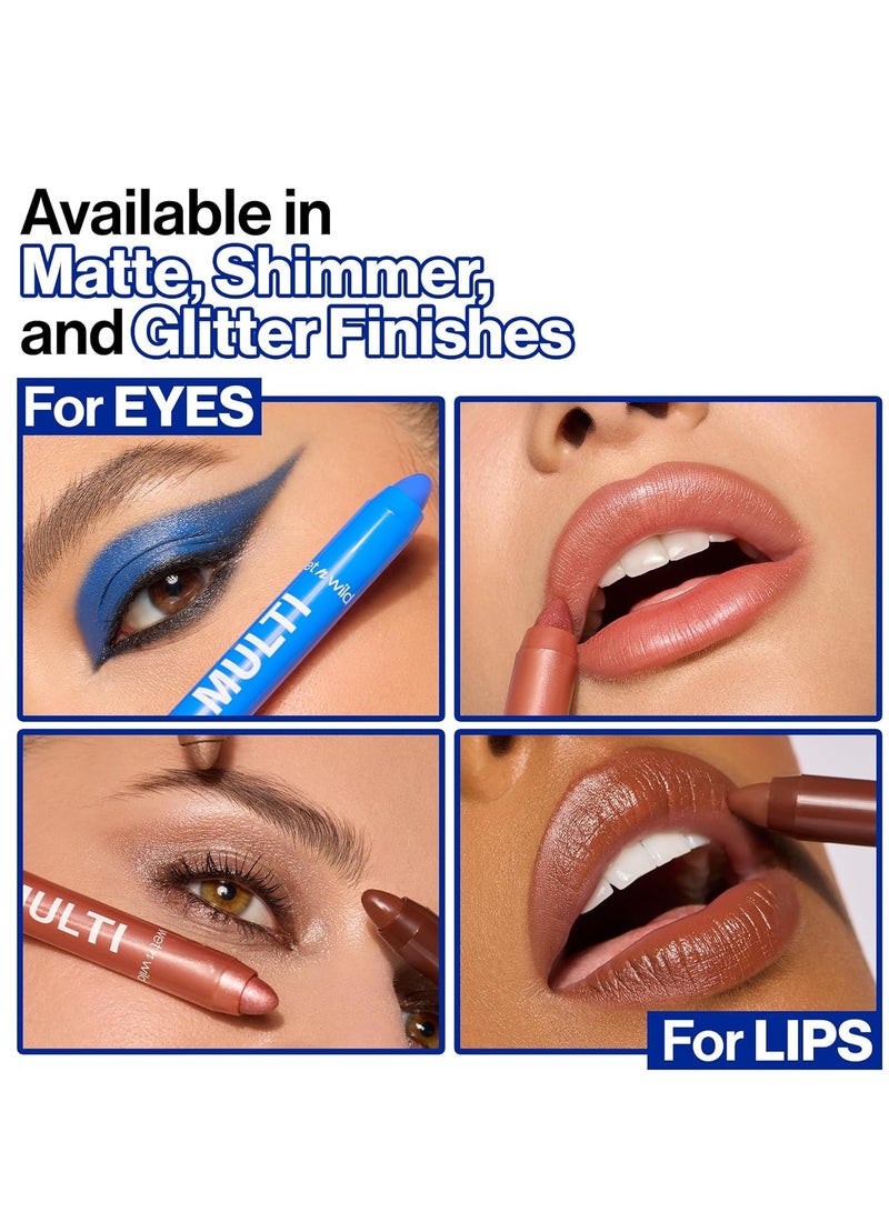 Wet N Wild wet n wild Color Icon Cream Eyeliner Eyeshadow Multi-Stick, Moisturizing, Nourishing Velvety Cream-to-Powder Buildable & Blendable Formula, Cruelty-Free & Vegan Blue Lah Lah  - Image 2