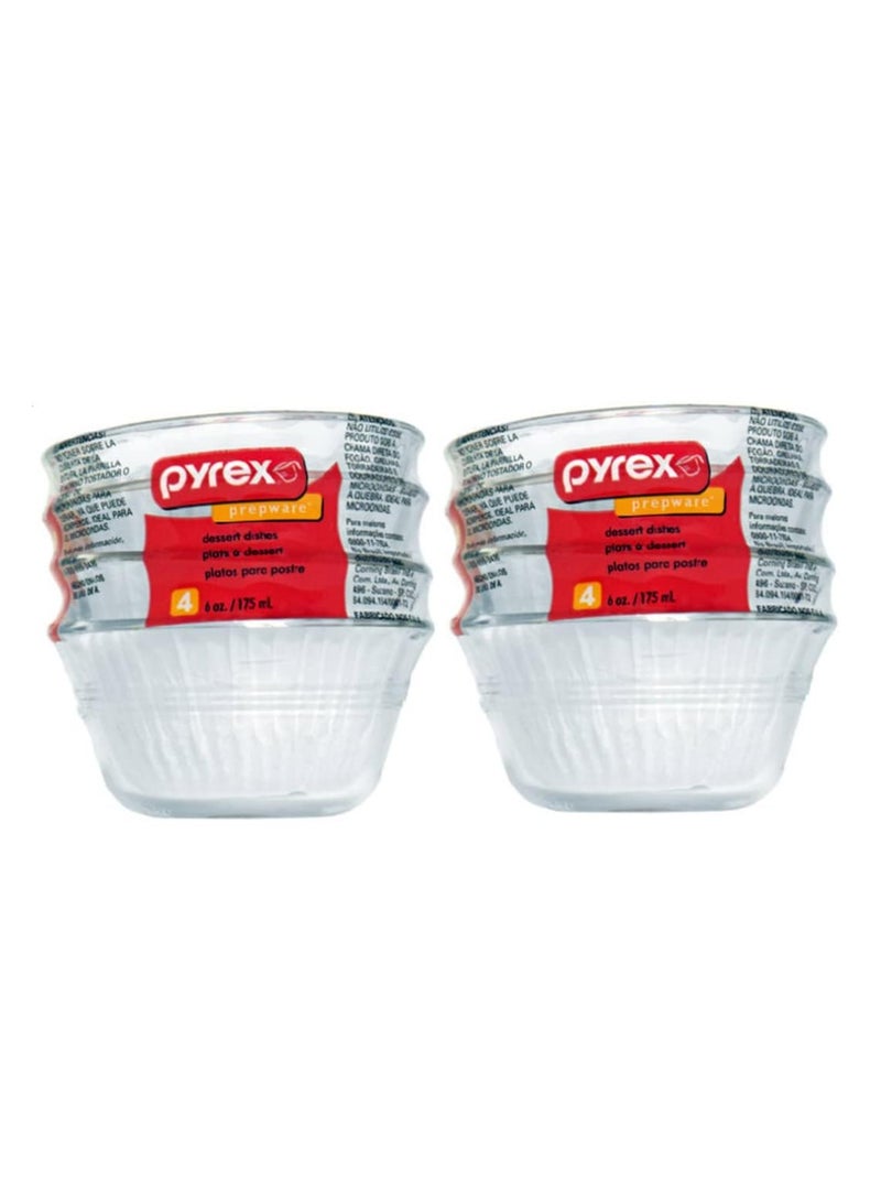 PYREX Pyrex Glass 6-Ounce Custard Cups, Set of 4 (2) Custard Cups - Image 1