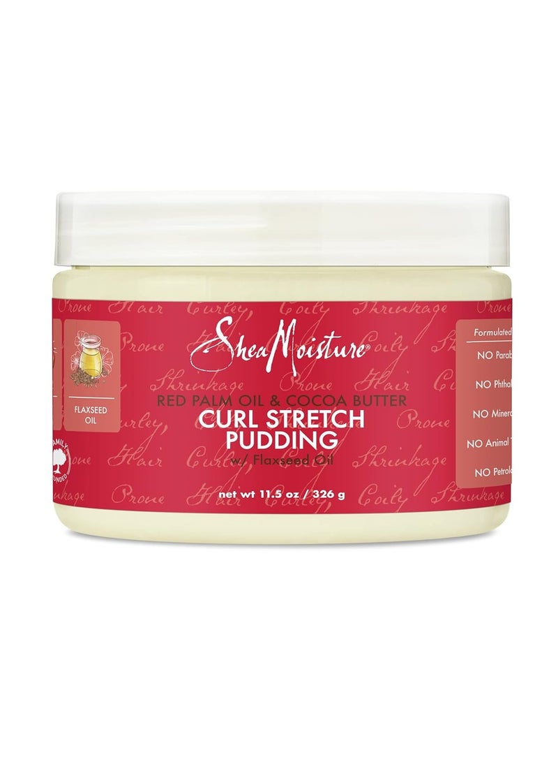 SheaMoisture - Curl Stretch Pudding for Curls Red Palm Oil and Cocoa Butter with Shea Butter 11.5 oz - Image 1