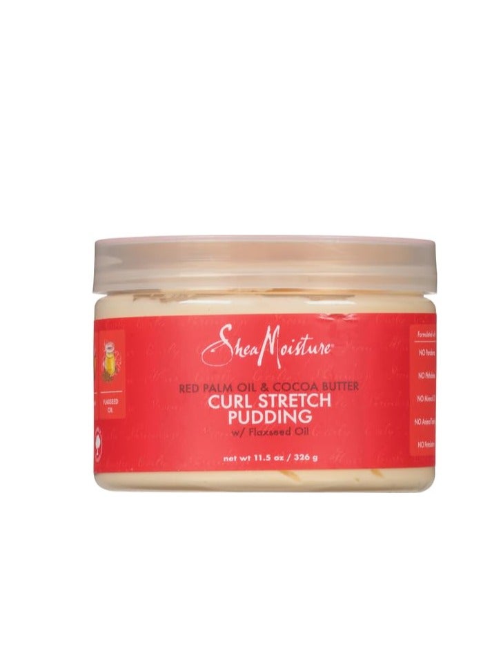 SheaMoisture - Curl Stretch Pudding for Curls Red Palm Oil and Cocoa Butter with Shea Butter 11.5 oz - Image 1