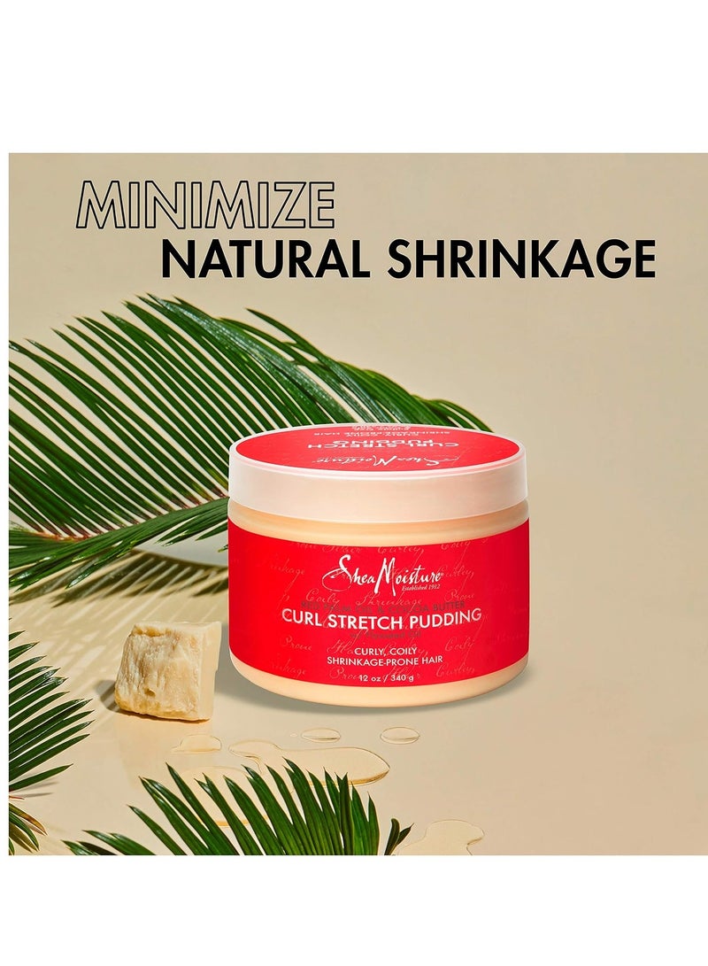 SheaMoisture - Curl Stretch Pudding for Curls Red Palm Oil and Cocoa Butter with Shea Butter 11.5 oz - Image 1
