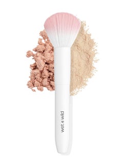 Wet N Wild Powder Brush, Ultra-Plush Synthetic Bristles for Flawless Application, Soft Touch, Ergonomic Handle for Comfortable Precision Control White - Powder  - Image 1