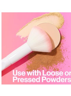 Wet N Wild Powder Brush, Ultra-Plush Synthetic Bristles for Flawless Application, Soft Touch, Ergonomic Handle for Comfortable Precision Control White - Powder  - Image 2