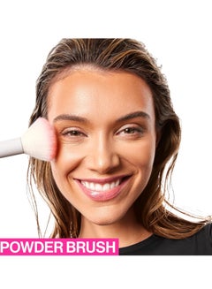 Wet N Wild Powder Brush, Ultra-Plush Synthetic Bristles for Flawless Application, Soft Touch, Ergonomic Handle for Comfortable Precision Control White - Powder  - Image 3