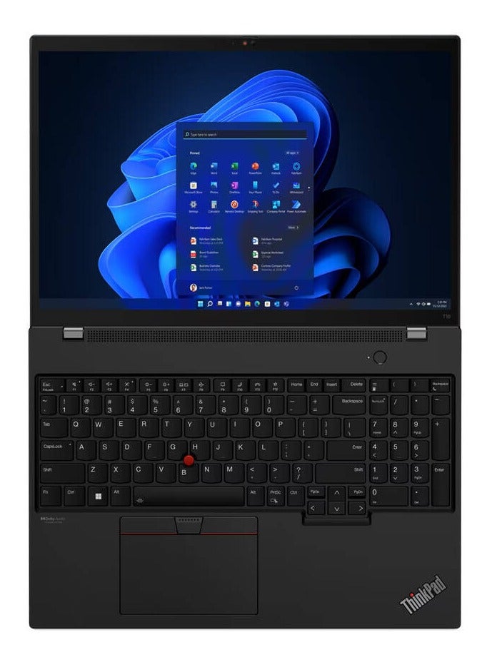 Lenovo - ThinkPad T16 Gen 1 Laptop With 16-Inch WUXGA IPS Display, Core i5-1235U Processor/8GB RAM/256GB SSD/Intel Iris Xe Graphics/Windows 11 English black - Image 1
