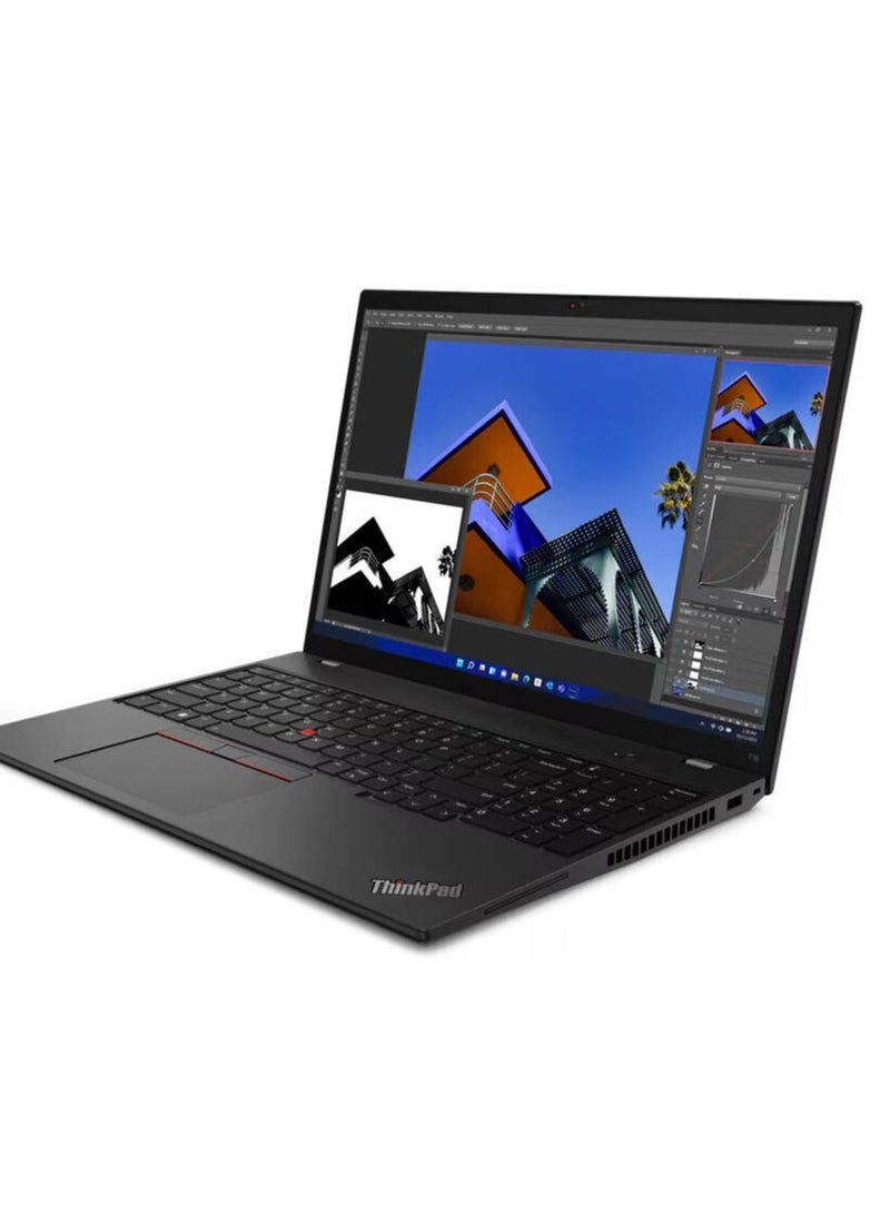 Lenovo - ThinkPad T16 Gen 1 Laptop With 16-Inch WUXGA IPS Display, Core i5-1235U Processor/8GB RAM/256GB SSD/Intel Iris Xe Graphics/Windows 11 English black - Image 1