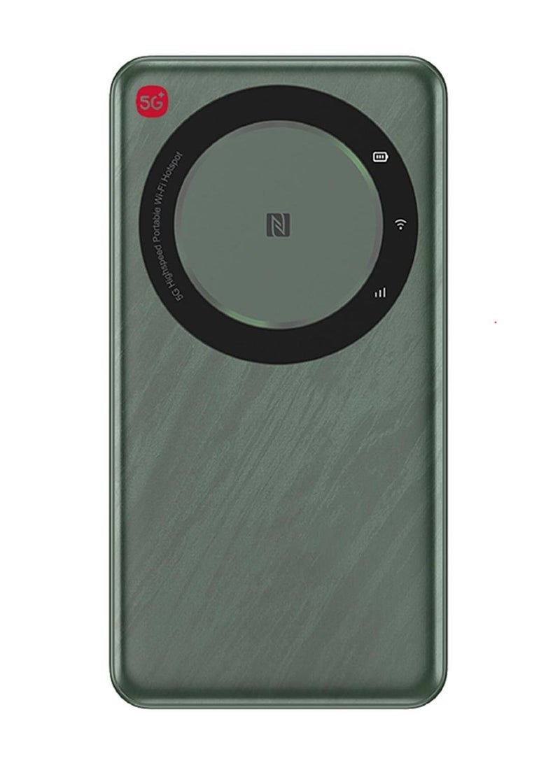 زد تي اي جهاز توجيه واي فاي محمول U30 Air 5G، شبكة مزدوجة، سرعة تصل إلى 650 ميجابت في الثانية، اتصال بنقرة واحدة NFC، بطارية 4500 مللي أمبير، مفتوح عالميًا، أبيض/ - Image 1