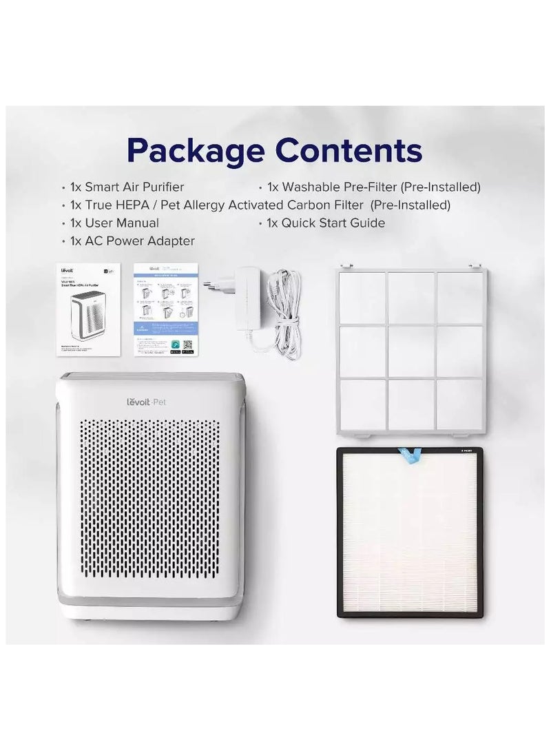 LEVOIT - Vital 100S Pet Care Hair Allergies Odors ARC Formula Smart HEPA Air Purifier + Original Filter VITAL 100s White - Image 1