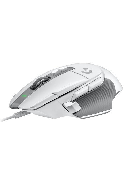 G502 X Wired Gaming Mouse with Optical-Mechanical Key Switches, LIGHTFORCE Hybrid Technology and HERO 25K Sensor for PC/Mac OS/Windows - White, USB