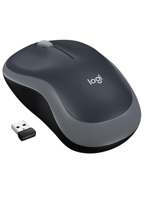 M185 2.4GHz Wireless Mouse with USB Nano Receiver, 12 Month Battery Life, 1000 DPI Optical Tracking, Left and Right Handed Users, Compatible with PC, Mac and Laptop - Black