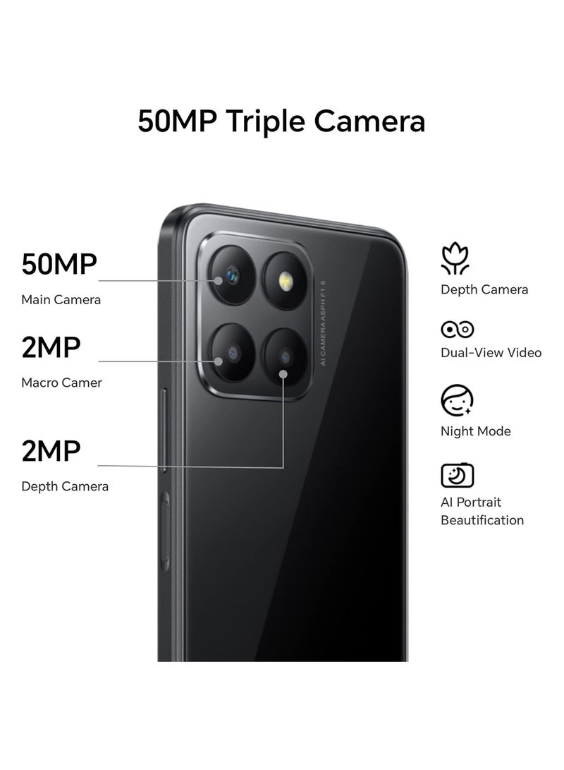 Honor - 70 LITE 5G Dual SIM 4GB RAM 128GB ROM Midnight Black - International Version - Image 1
