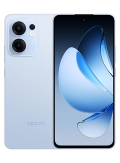 أوبو Reno13 F 5G Dual SIM 12GB RAM 256GB Skyline Blue 5800mAh Large Battery IP69 Waterproof AI Smartphone - Middle East Version  - Image 2
