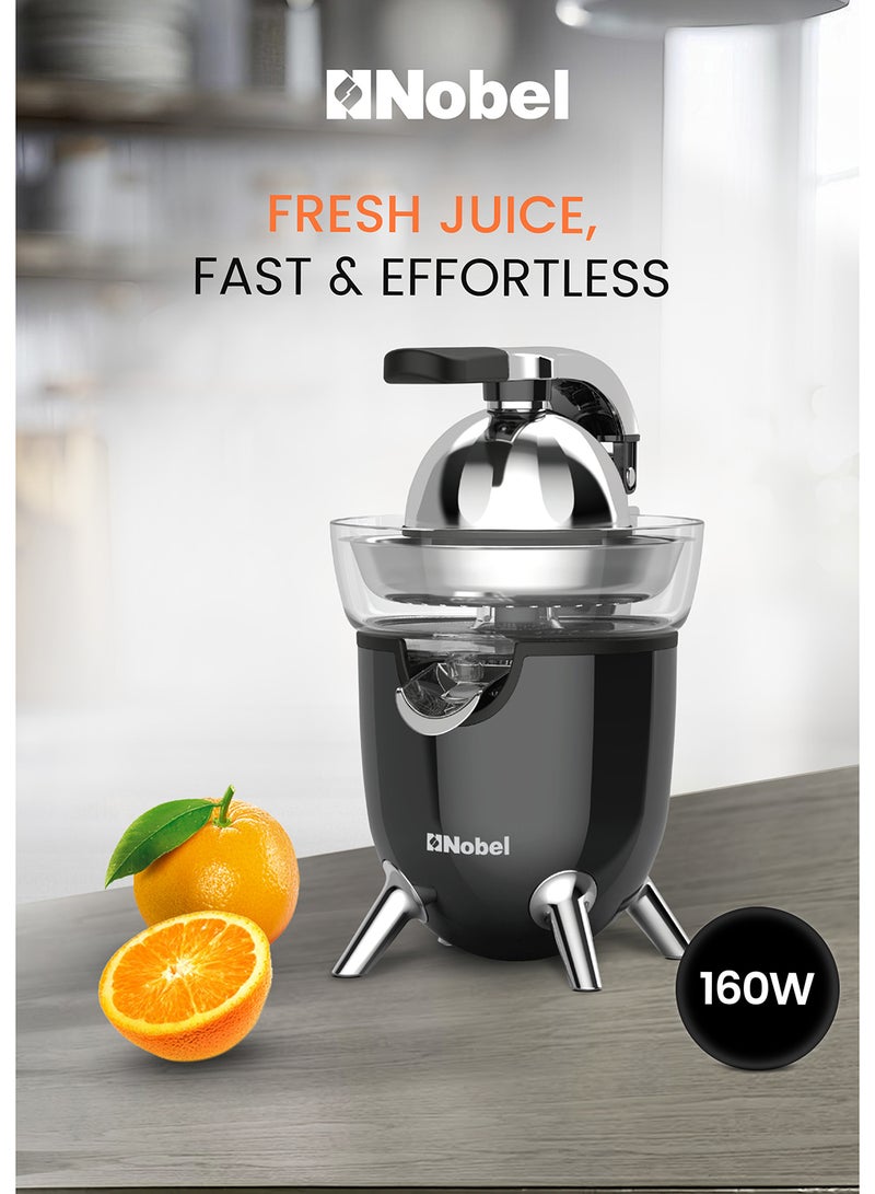 نوبل Nobel Citrus Juicer – High-Performance, 160W Durable, and Ergonomic Electric Juicer with Dual Cones, Quiet Operation, and Easy Maintenance NJ416 160 W NJ416 Black  - Image 1