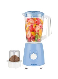 SONASHI 2 In 1 Blender With 2 Speed Settings and Pulse - Spice Grinding, Smoothie Making, And Juicing 350 Watts | Unbreakable Blender Jars With Stainless Steel Blades | Safety Lock System 1.8 L 350 W SB-162 Blue  - Image 1