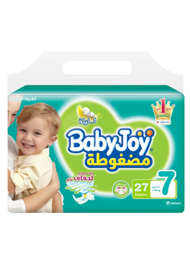 Baby Diapers, Size 7, 18 Kg + , 27 Diapers