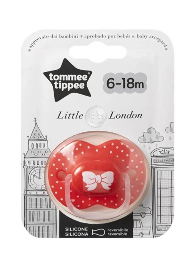 تومي تيبي - Closer To Nature Little London Soother For Baby Girl, 6 - 18 Months - Image 1