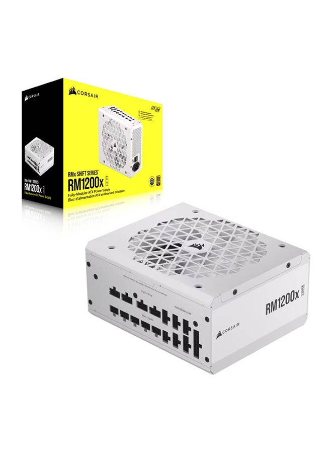 CORSAIR - RM850x SHIFT 80 PLUS Gold Fully Modular ATX Power Supply, 850 Watts Power, Type 5 Micro-fit Connectors, 140mm FDB Fan with Zero RPM Mode, PCIe 5.0, ATX 3.0 Certified, CP-9020274-UK White - Image 1