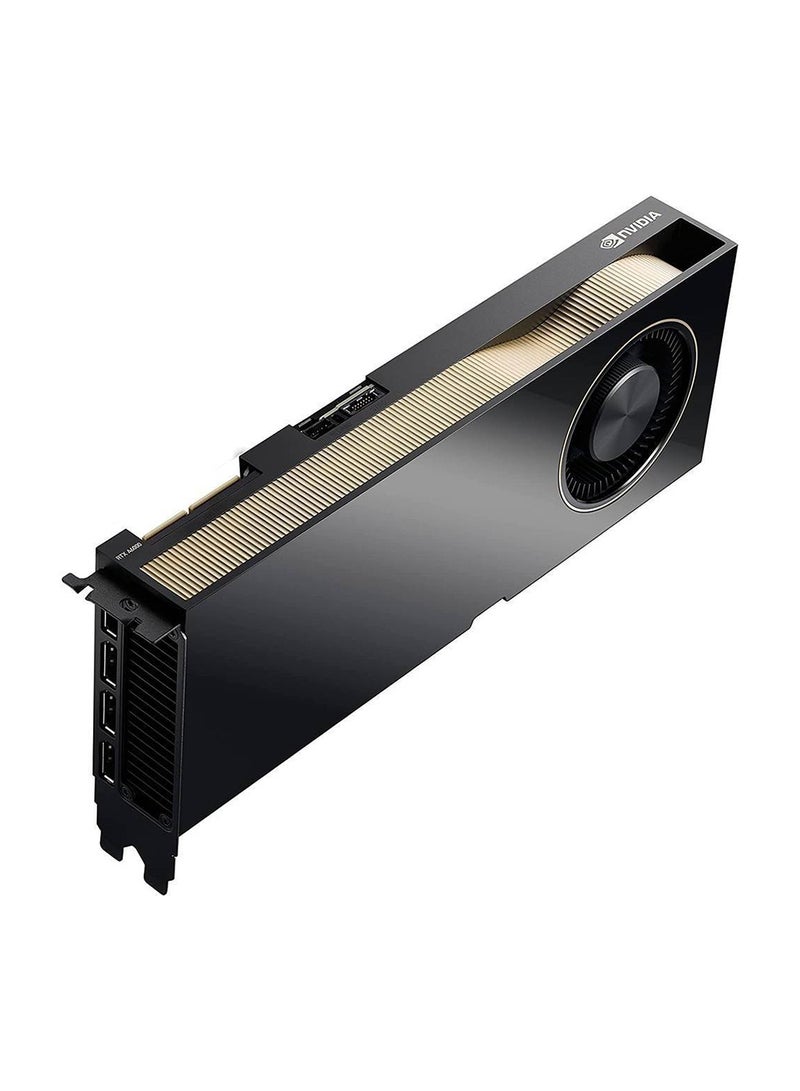 HP - NVIDIA RTX A6000 Workstation Display Card, 48GB GDDR6 384-Bit Memory, 768 GB/s Memory Bandwith, 10,752 CUDA Cores, PCI Express 4.0 interface, 4x DisplayPorts, 2S6U3AA Black - Image 1
