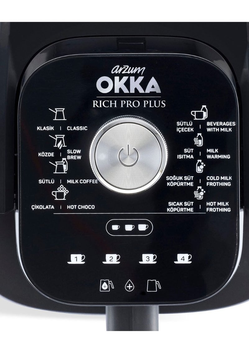 أرزوم Coffee maker Rich Spin Pro plus With Water Tank Capacity 1.3 L 700 W OK0038-05 Silver  - Image 4