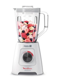 Moulinex Blend force Blender 800 Watt 2 Liters (1.25L Net) Grinder and Chopper White LM4231EG. 1.25 L 800 W LM4231EG White  - Image 2