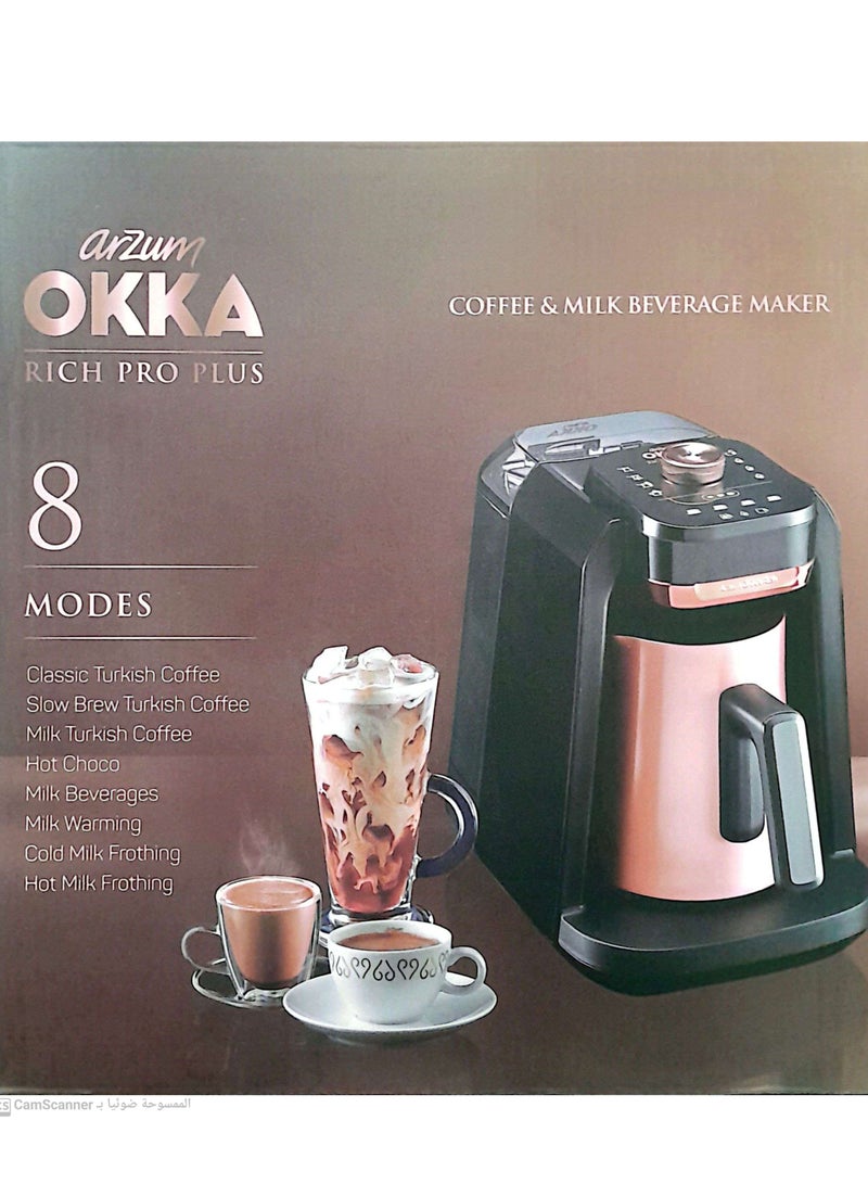 Arzum - Rich Spin Pro plus Coffee maker (Removable With Water Tank Capacity 1.3-liter ) 1- 4 Cups 1.3 L 700 W OK0038-04 Copper - Image 1