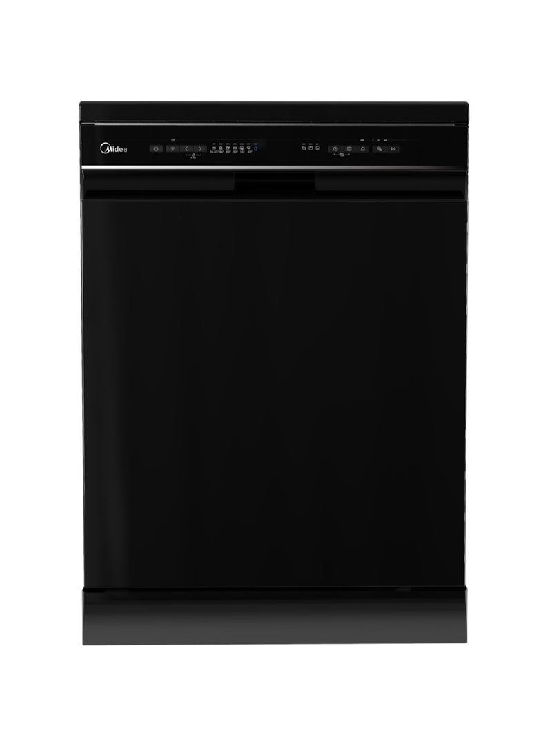 مديا DW 14 Place (6-Programs + 3 Smart addable) - Ion Dishfresh - Active Open Dry - 14 L MDWEF1433D(B)-WI-EG Black  - Image 1