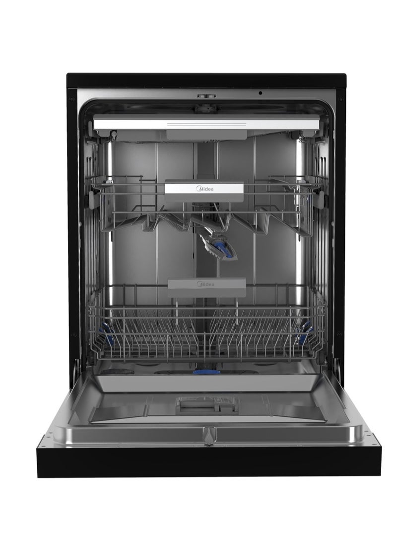 مديا DW 14 Place (6-Programs + 3 Smart addable) - Ion Dishfresh - Active Open Dry - 14 L MDWEF1433D(B)-WI-EG Black  - Image 4