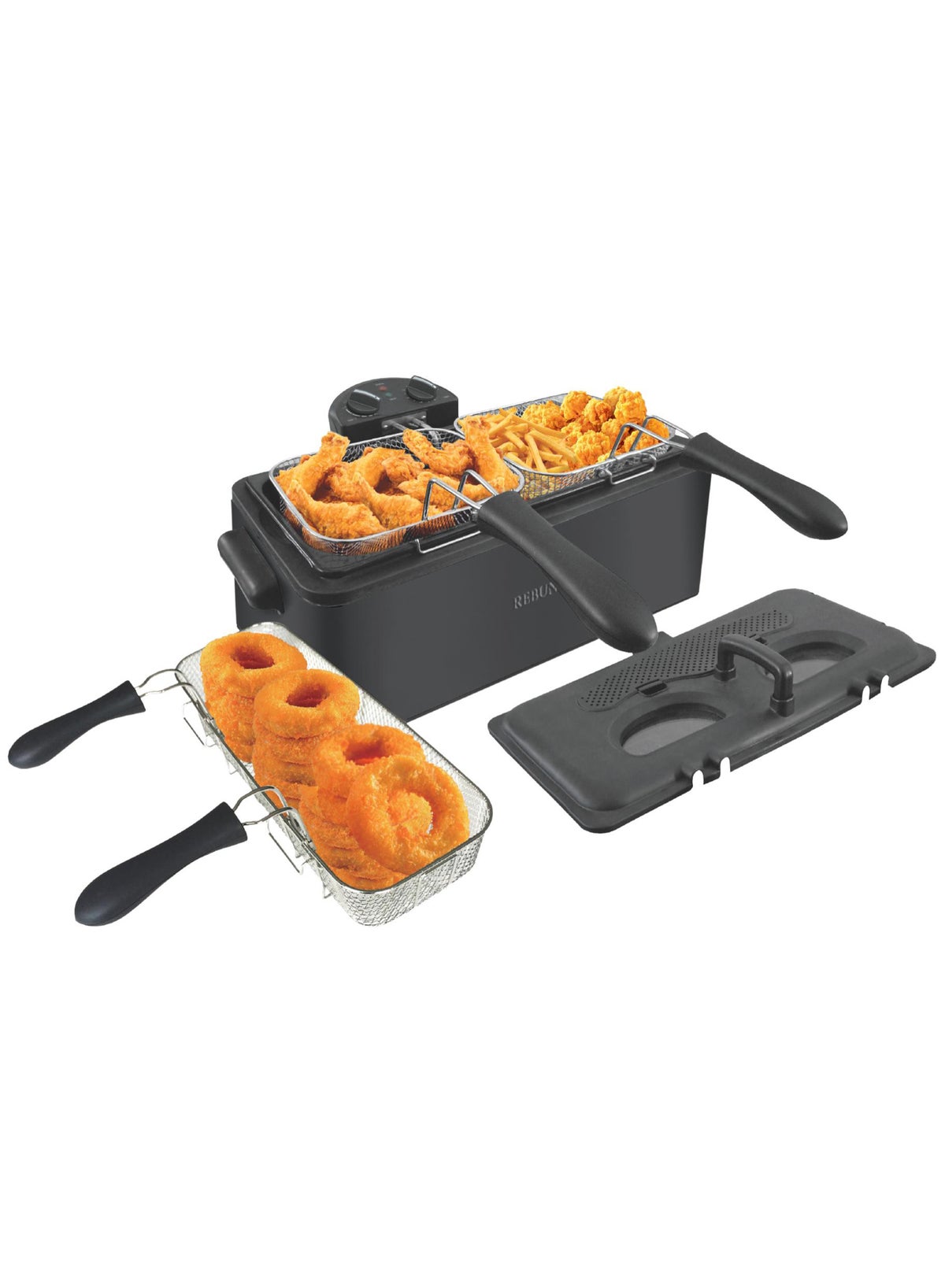 REBUNE Electric Deep Fryer - for Faster Frying & Perfect Crispiness 6 L ...