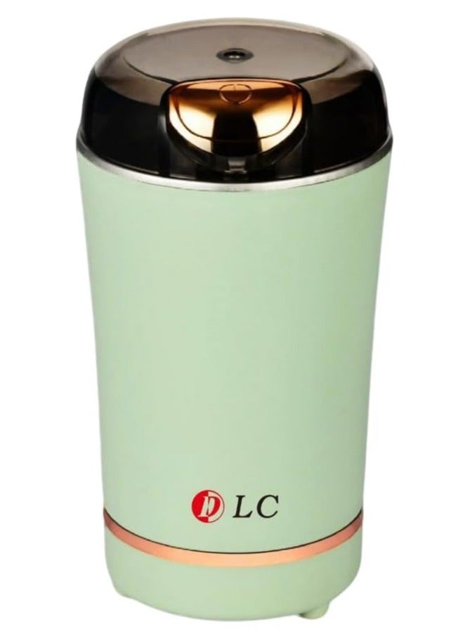 دي إل سي  مطحنة قهوة كهربائية وخلاط، 200 واط، وظيفة 2 في 1، أخضر نعناعي - Image 1