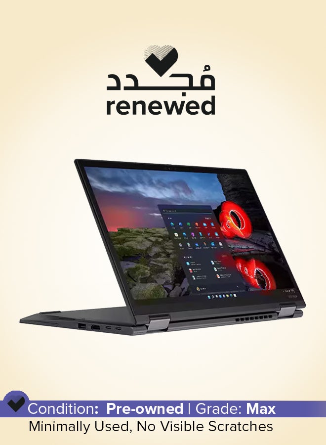 Lenovo Renewed - ThinkPad X13 Yoga Laptop With 13.3-Inch Touch Screen Display, Core i5 Processor/11th Gen/16GB RAM/256GB SSD/Windows 10 Pro/Integrated Intel UHD Graphics/Windows 10 Pro English/Arabic Black - Image 1