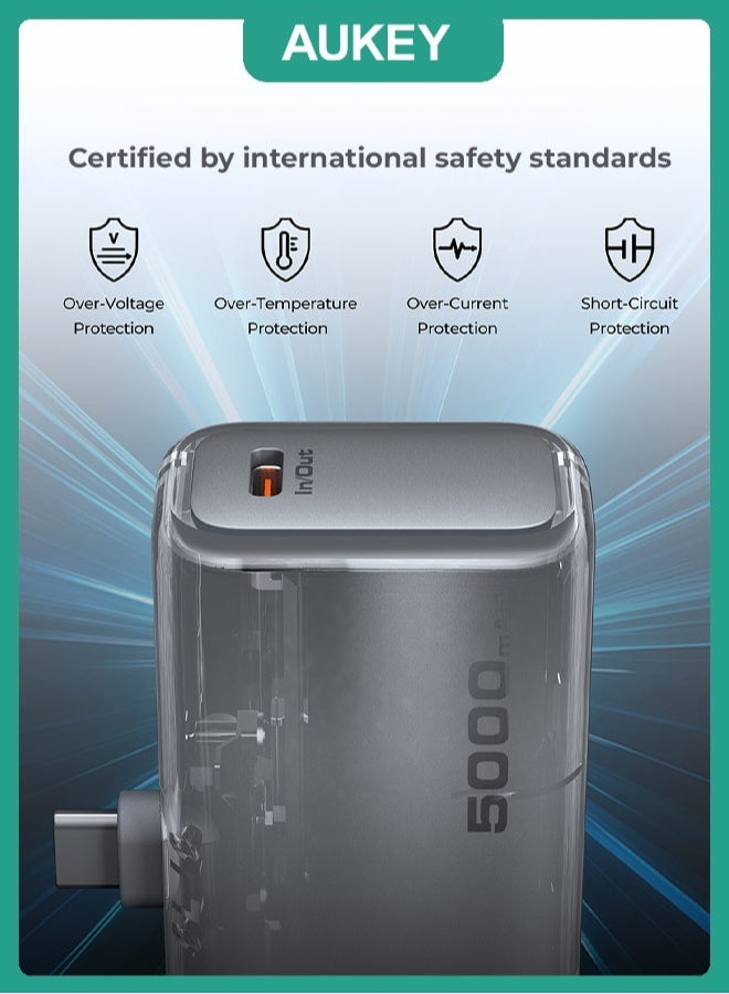 AUKEY Power Bank Spark 5,000 mAh 20W Charging mAh20W , Y59 WH - Image 4