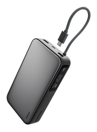 AUKEY 20,000mAh, 100W Output 65W input PD, with Built-in USB-C Cable Compact Fast Charging Power Bank, Gray. - pnsku/N70151707V/45/_/1739350150/01ce21be-bf05-4b5d-8d60-42bbb3ae1f5f