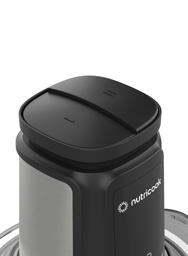 nutricook - Multi-Purpose Glass Chopper & Mincer, 500W, 1.2L with 4 SS Blade detachable System, Easy to Clean, Pulse Speed for Precision, Ice Crushing, Anti Slip Ring, 2-Year Warranty 1.2 L 500 W NC-CH1200 Black - Image 1