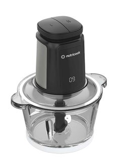 nutricook Choppi, Motor Body, Chopper Bowl Cover, 2x SS Blade Assembly, 2.0L Glass Chopper Bowl, 2.0L SS Chopper Bowl, 2x Anti-Slip Ring, User Manual, 2 L 500 W NC-CH2000 black  - Image 5