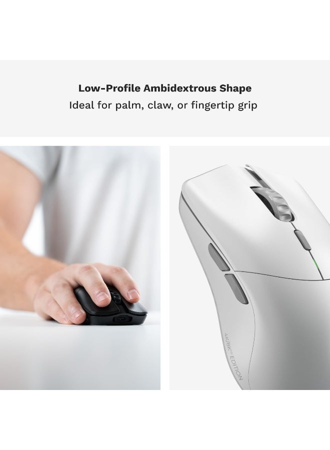 Glorious Gaming Model O 2 PRO 4K/8K White Wireless Gaming Mouse - Image 2