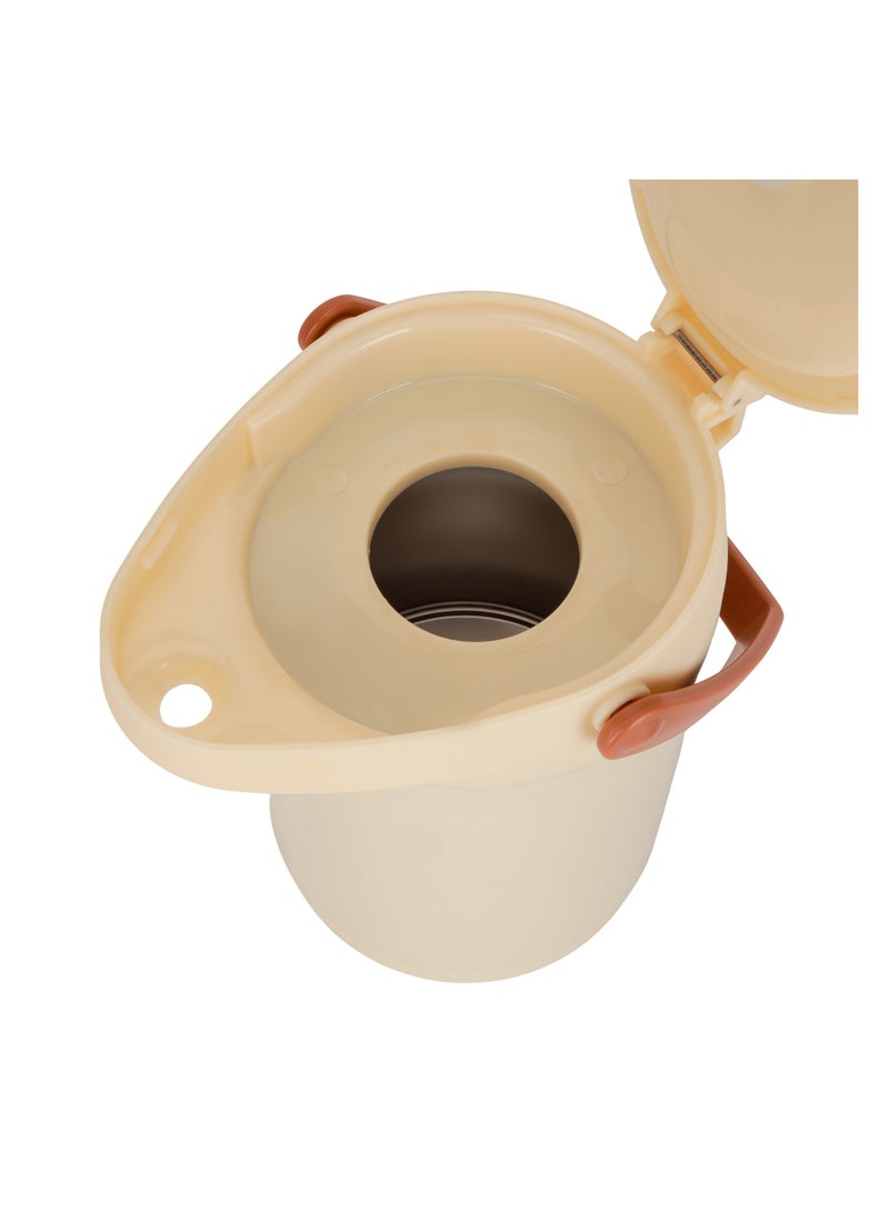 Royalford Royalford 3.5 L Airpot Flask- RF12149/ 360-Degree Rotating Base, Asbestos-Free Glass Inner/ Keeps the Drink Hot for 18 Hour and Cold for 24 Hours Multicolor  - Image 4