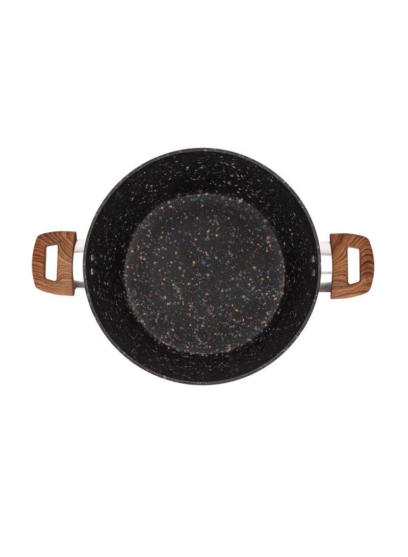 رويال فورد طاجن رويال فورد 28 سم متعدد الحجر - RF12018 / أواني الطهي من الألمنيوم المطروق غير اللاصق مع طلاء الجرانيت، متوافق مع الحث، لوحة ساخنة، هالوجين، سيراميك، مواقد الغاز مع غطاء زجاجي - Image 2