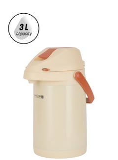 رويال فورد Royalford 3.0 L Airpot Flask- RF12148/ 360-Degree Rotating Base, Asbestos-Free Glass Inner/ Keeps the Drink Hot for 18 Hour and Cold for 24 Hours Multicolor  - Image 1