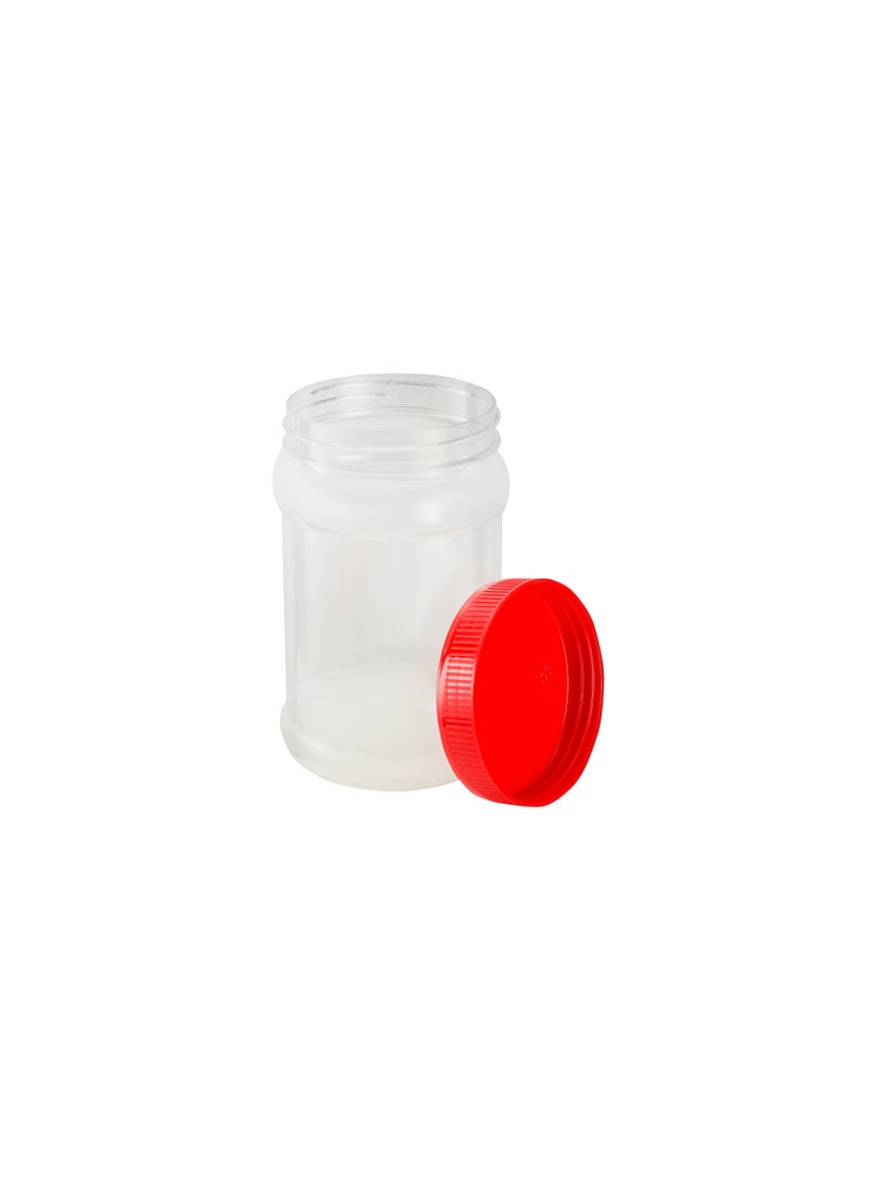 رويال فورد Royalford Round Airtight PET Jar- RF11877| 750ml, Set of 4 Premium-Quality Storage Containers| Transparent Jar for Pulses, Cereals and Spices| PET Canister  - Image 4