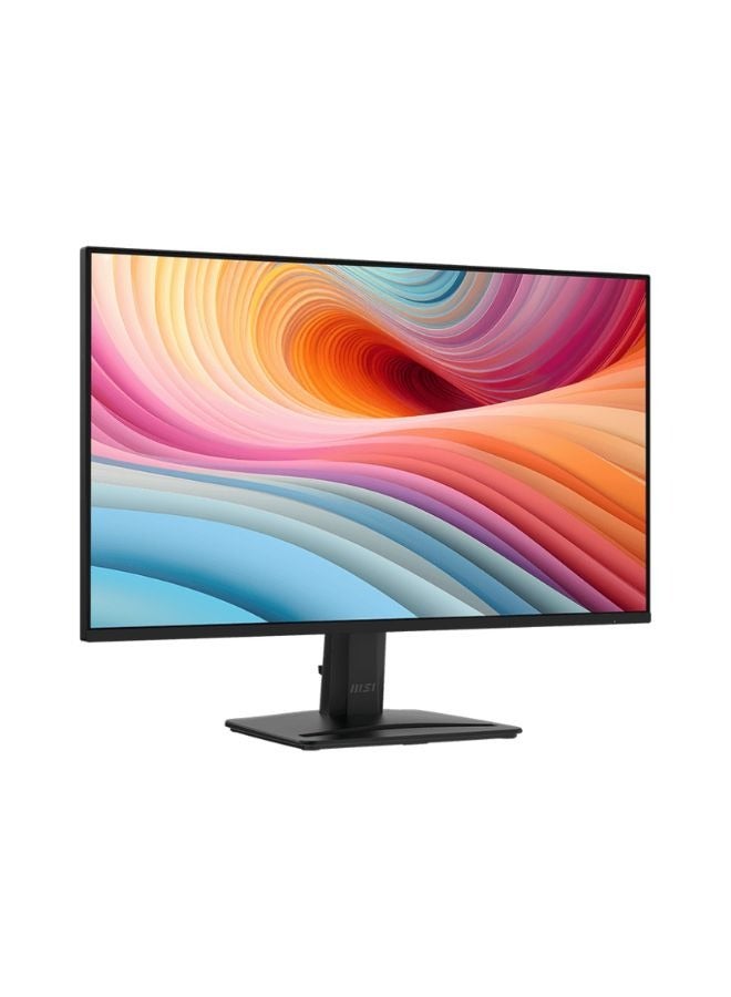 MSI - PRO 24.5-inch IPS (1920x1080) FHD Gaming Office Monitor, 120Hz Refresh Rate, 1ms Response Time, Adaptive-Sync, HDR Ready, HDMI 2.0, VGA Port, Display Port, VESA Mountable, Tilt, Speaker | Black - Image 1