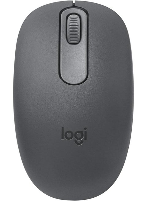 M196 Bluetooth Wireless Mouse, Compact and Portable Mouse for Laptops, Tablets and More, 12-Month Battery, Smooth Tracking, Compatible With PC and Mac, Windows and macOS | Graphite