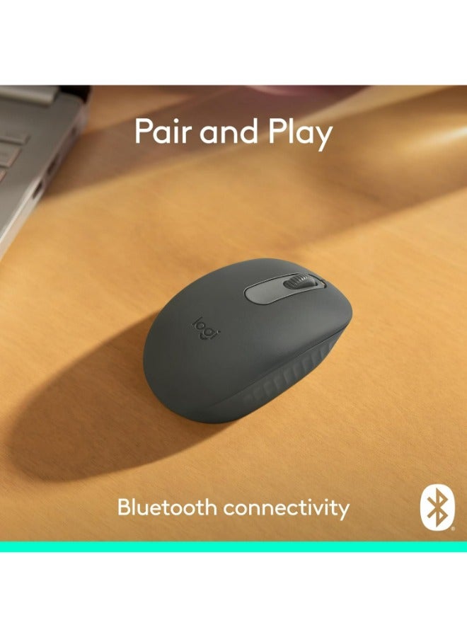 Logitech - M196 Bluetooth Wireless Mouse, Compact and Portable Mouse for Laptops, Tablets and More, 12-Month Battery, Smooth Tracking, Compatible With PC and Mac, Windows and macOS | Graphite - Image 1